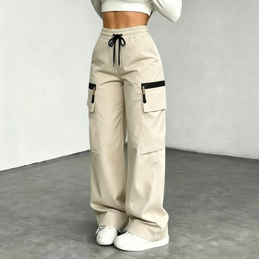⚡LETZTER ABVERKAUF 🔥Leichte, locker geschnittene Damen-Cargohose mit mehreren Taschen